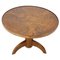 Art Deco Round Table in Walnut, Czechoslovakia, 1930s, Image 1