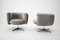 Swivel Club Chairs, Czechoslovakia, 1960s, Set of 2 3