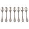 Lily of the Valley Coffee Spoons in Sterling Silver from Georg Jensen, Set of 7, Image 1