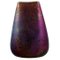 Antike Vase aus glasierter Keramik von Clément Massier, Frankreich 1