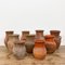Small Antique Terracotta Vases, Set of 9 1