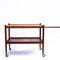 Mid-Century Danish Teak Rolling Serving Cart, 1960s 4