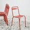 Chaises Tolix Rouges, France, Set de 4 5