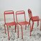 French Red Tolix Chairs, Set of 4, Image 2