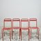 Französische Rote Tolix Stühle, 4er Set 6