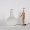 Italienische Messing Opalglas Vase Lampe von Max Ingrand für Fontana Arte, 1950er 2