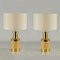 Italian Gold and Stoneware Table Lamps from Bitossi, Set of 2 2