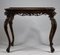 Italian Carved Wooden Coffee Table with Moved Stems and Tray Floor, 1950s, Image 1