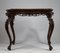 Italian Carved Wooden Coffee Table with Moved Stems and Tray Floor, 1950s, Image 4