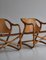 Moderne dänische Manilla Sessel aus Bambus Rattan & Sattelleder, 1960er, 2er Set 5