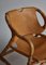 Sillones Manilla daneses modernos de bambú y cuero de silla de montar, años 60. Juego de 2, Imagen 8