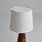 Modern Danish Table Lamp in Teakwood by Lisbeth Brams, 1960s 5