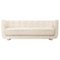 Off White Sheepskin and Natural Oak Vilhelm Sofa from by Lassen 1