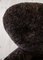 Poltrona The Tired Man in pelle di pecora color antracite di Lassen, set di 4, Immagine 7
