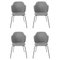 Grey Jupiter Chairs from by Lassen, Set of 4 1