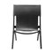 Black Stained Oak and Black Leather Saxe Chairs from by Lassen, Set of 2 3