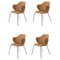 Brown Remix Chairs from by Lassen, Set of 4 1
