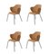 Brown Remix Chairs from by Lassen, Set of 4 2