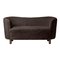 Mingle Espresso Sofa aus Schafsfell & Eiche von by Lassen 2