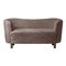 Sahara Sheepskin and Smoked Oak Mingle Sofa from by Lassen 2