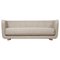 Dark Beige and Smoked Oak Sahco Zero Vilhelm Sofa from by Lassen, Image 1