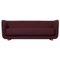 Maroon and Natural Oak Raf Simons Vidar 3 Vilhelm Sofa from by Lassen, Image 1