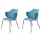 Blaue Remix Chairs von Lassen, 2er Set 1