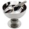 Silver Bronze Olive Spoon and Small Table Centre by Richard Lauret, Set of 2 1