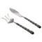 Silber Bronze Fisch Set von Richard Lauret, 2er Set 1