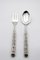 Silver Bronze Serving Spoon and Fork by Richard Lauret, Set of 2 4