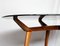 Mid-Century Italian Crystal and Wood Oval Table by G.L Giordani, 1950s, Image 3