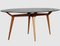 Italienischer Ovaler Mid-Century Tisch aus Kristall & Holz von G.L Giordani, 1950er 1