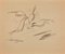 Louis Touchagues, The Birds, Dessin à l'Encre Original, Mid-20th-Century 1