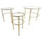 Neoclassical Nesting Tables in Brass, 1970s 1