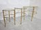 Neoclassical Nesting Tables in Brass, 1970s 7