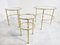 Neoclassical Nesting Tables in Brass, 1970s 11