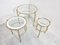 Neoclassical Nesting Tables in Brass, 1970s, Image 6