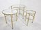 Neoclassical Nesting Tables in Brass, 1970s, Image 5