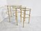 Neoclassical Nesting Tables in Brass, 1970s, Image 4