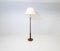 Lámpara de pie orgánica Art Déco de abedul teñido, años 40, Imagen 3