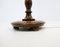Lámpara de pie orgánica Art Déco de abedul teñido, años 40, Imagen 11