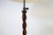 Lámpara de pie orgánica Art Déco de abedul teñido, años 40, Imagen 7