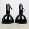 Black Enamelled Factory Lamp from Elektrosvit, Image 1