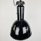 Schwarz emaillierte Fabriklampe von Elektrosvit 2