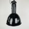 Große schwarze Fabriklampe aus Emaille von Electrovit 2