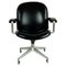 Mid-Century Italian Black Rosewood Office Armchair by Ico Parisi for Mim Roma 1