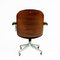 Mid-Century Italian Black Rosewood Office Armchair by Ico Parisi for Mim Roma, Image 10