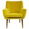 Mid-Century Austrian Yellow Velvet Armchair by Roland Rainer for Fellerer & Woerle, Image 1