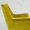 Mid-Century Austrian Yellow Velvet Armchair by Roland Rainer for Fellerer & Woerle, Image 5