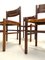 Mid-Century Italian Dining Chairs in Wood and Leather, 1960s, Set of 4, Image 2